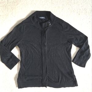 Banana Republic Black 3/4 Sleeve Cardigan